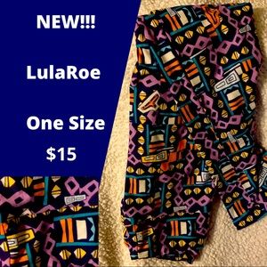 New OS LulaRoe w/colorful geometric shapes